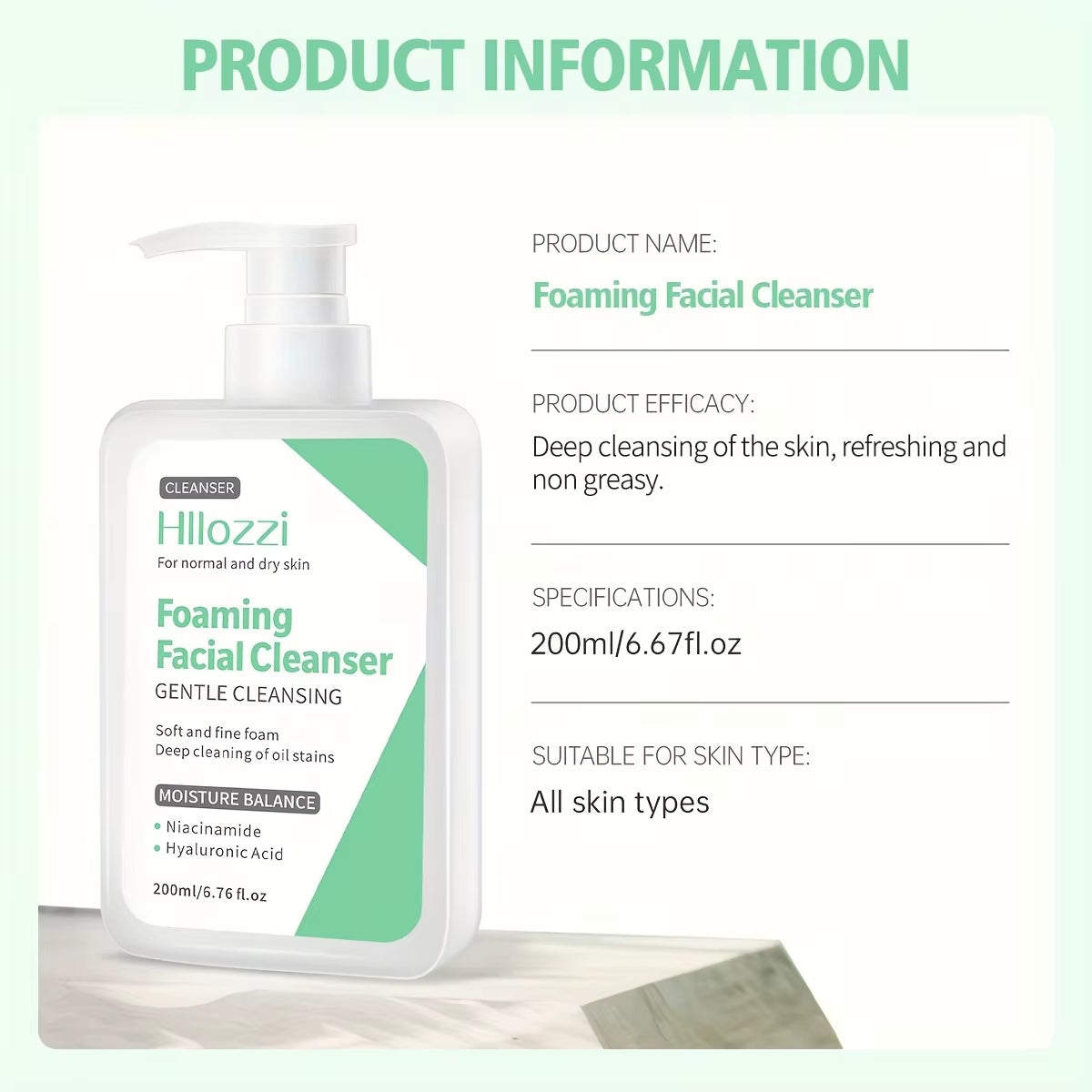 Nettoyant Visage à la Niacinamide – Éclat & Pureté Instantanés
