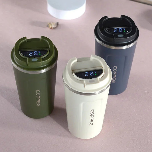 Alphalift – Mug Thermos Premium en Acier Inoxydable avec Affichage de Température