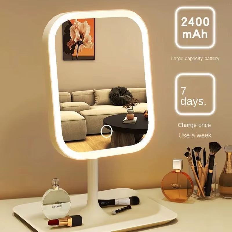 Miroir LED 3 Couleurs Rechargeable