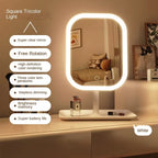 Miroir LED 3 Couleurs Rechargeable